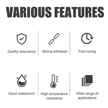 Jue-Fish Multifunctional Glue, Welding High-Strength Oily Glue, Universal Super Glue, Instant Bonding, Strong Adhesion, Repairs Last Long Time for Metal, Wood, Ceramics,Leather, Glass (clear4pc)
