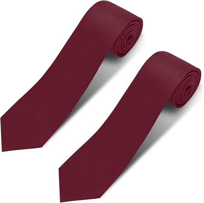Men's Ties Solid Pure Color 3.15" (8CM) Necktie Plain Formal Business Wedding Black Ties For Men