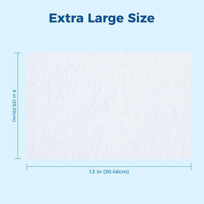 Adult Washcloths Body Wipes 250 Count Fresh Scent 12"x8" Flip Top, Strong Yet Soft, Perfect for Incontinence Cleansing, Clinic, Nursing Home, Hospital, Camping, Travel, Gym