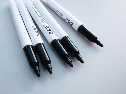 S & E TEACHER'S EDITION 96 Pcs Dry Erase Markers, Black with Low-Odor Ink, Black Whiteboard Markers for School, Office, or Home