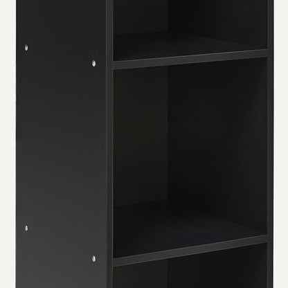 Amazon Basics 3-Cube Bookcase Compatible with Fabric Storage Cube Organizers, Black