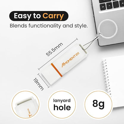 MMOMENT MU34 256GB USB 3.1 Flash Drive, Read Speed up to 120MB/s, Write Speed up to 60MB/s, Thumb Drive