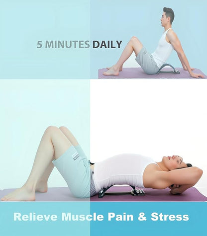 Multi-Level Back Stretching Device - Immediate Relief for Herniated Disc, Sciatica, Scoliosis,Lower and Upper Back Stretcher Support and Pain Relief