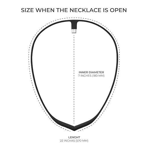 Upright Magnetic Necklace (Necklace Only) for GO S and GO 2 Posture Corrector Trainer (Black)