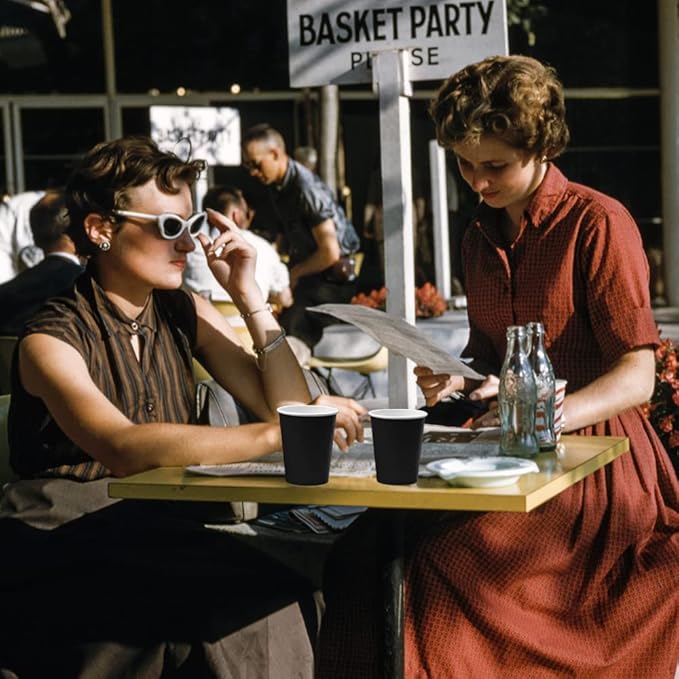 Black Disposable Paper Cups,60pcs Paper Cups For DIY Wedding Party Picnic BBQ Travel and Event 8OZ (Black)