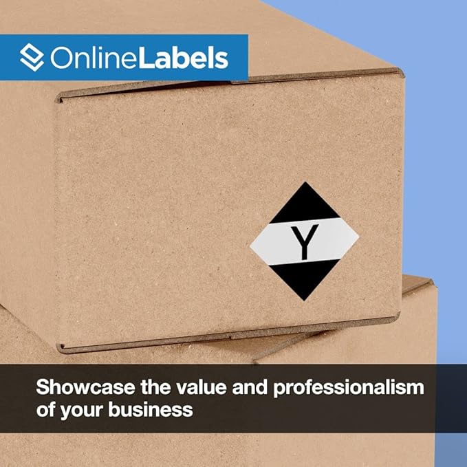 OnlineLabels 4" x 4" Square Labels - Permanent Adhesive, White Matte - Great for Product Labels, Organization, Jars, & More - for Inkjet & Laser Printers – Pack of 8,000 Labels, 2,000 Sheets OL3027WX