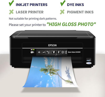4x6 Photo Paper Double Sided Glossy, Goefun 200 GSM/54 LB Postcard Paper for Inkjet Printer and Dye Ink, 100 Sheets