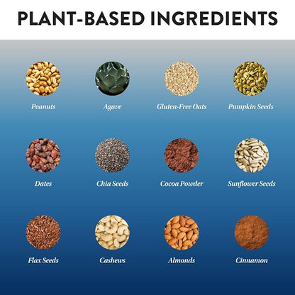 Protein Puck Plant Based Bars | Snacks with Vegan Protein | 16 Count | 3.25 oz Full Size | Gluten Free, Non Dairy, Kosher Certified Non GMO Premium Healthy Bars | Mighty Moxie
