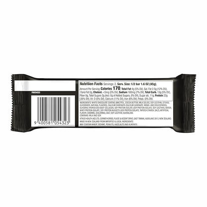 MUSASHI High Protein Bar, 44g Protein, 3g Total Sugars, White Chocolate Caramel, Post Workout and Protein Snack On The Go, 12 Pack of 3.2oz (90g) Bars
