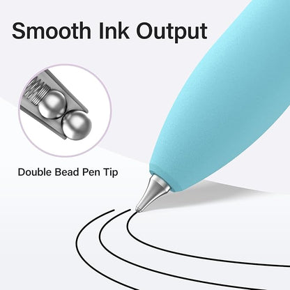 inkipen- 16 Pack Pens, Gel pens Black Ink, Fine Point(0.5mm),Quick-Drying Smooth Writing,School and Office Supplies （colorful）