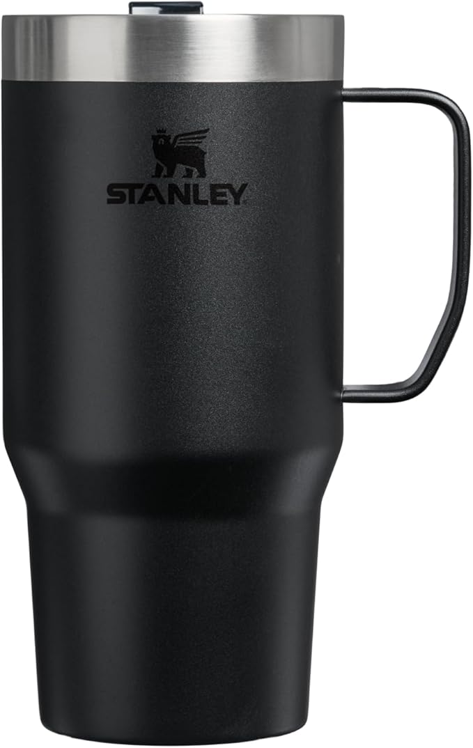 STANLEY The Everyday Suburban Mug | 24 oz | Drink Through Lid | Cup for Coffee, Tea and Drinks | Insulated Stainless Steel Coffee Mug | BPA-Free | Black 2.0