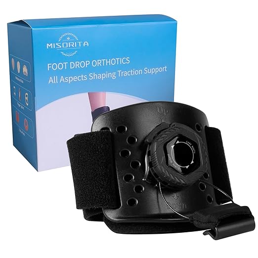 AFO Foot Drop Brace for Walking 2026 Upgraded - Soft Strap with Hard Shell, Reinforced Snap-Fit Lock, Support for Mild Foot Dragging, Tripping, Abnormal Posture, Black