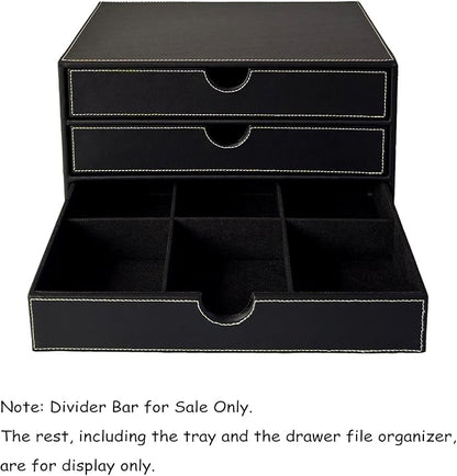 UnionBasic Divider Bar, Divider Strip for 3-Drawer File Organizer, Black - The Accessory of Divider Bar Only, 3-Drawer File Organizer NOT Included