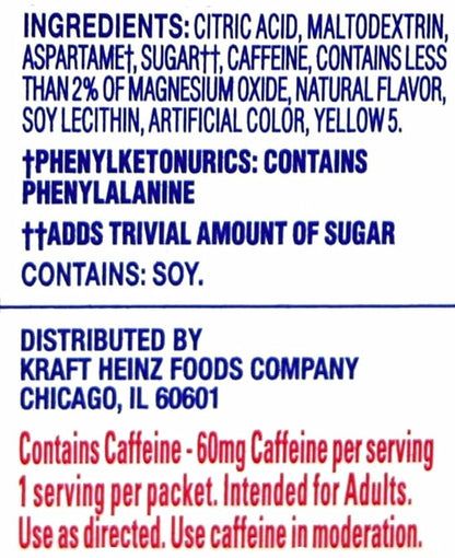 Crystal Light On The Go Citrus With Caffeine Drink Mix, 10-Packet Box (Pack of 35)