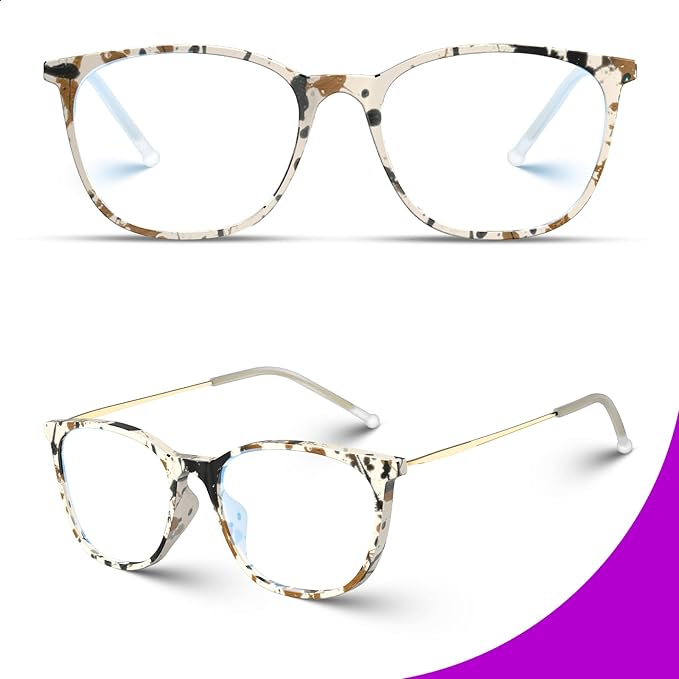 VISOONE Anti Slip TR90 Blue Light Blocking Glasses Size M Eyewear Frame with Anti Glare Eye Protection for Women GaeL