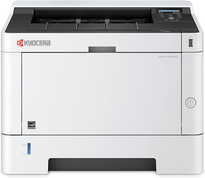 Kyocera 1102RY2US0 Model ECOSYS P2040dw Monochrome Network Laser Printer, 42 PPM B&W, Print Resolution 600 x 600 DPI Up to Fine 1200 DPI, Standard Wireless and Wi-Fi Direct Capability, 256 MB Memory