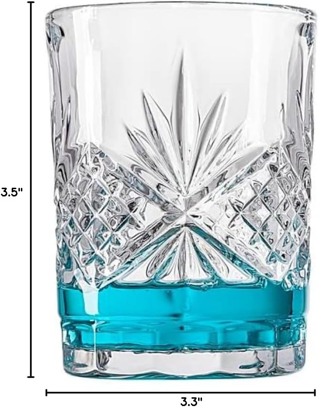 Godinger Bathroom Tumbler Cup Glass, Water Glass, Toothbrush Holder - Dublin Crystal Collection, 7oz