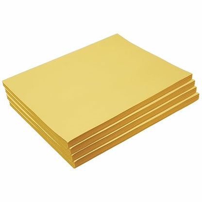 Colorations Construction Paper,Yellow,9 inches x 12 inches,200 Sheets,Heavyweight Construction Paper,Crafts,Art,Kids Art,Painting,Coloring,Drawing,Creating,Paper,Art Project,All Purpose