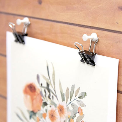 OWLKELA 220 PCS Mini Binder Clips 0.6 Inch, Metal Paper Clip Bulk, Small Black Clips for Home, School and Office Supplies