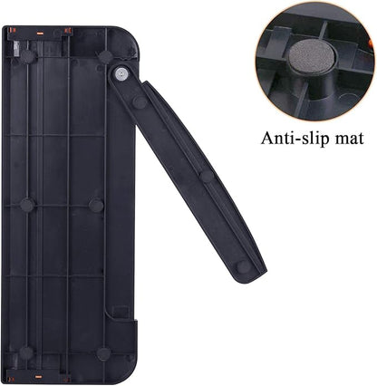 ArtAt A4 Paper Cutter Guillotine Trimmer - 12 Inch Heavy Duty Craft & Office Tool with Automatic Safety Blade, Side Ruler for Cardstock, Coupons, Photos, Labels (Black)