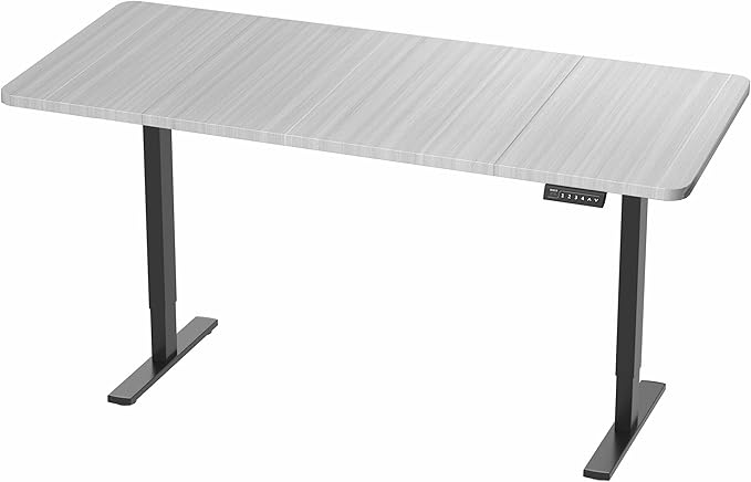 VIVO Electric 71 x 30 in Standing Desk, Memory Height Adjustment, 1B Series, Dark Gray Top Black Frame, DESK-KIT-1B7G