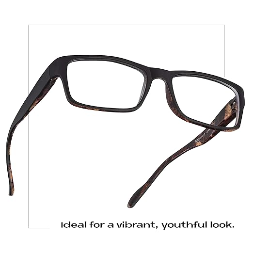 Readerest Blue Light Blocking Reading Glasses (Camo, 1.50 Magnification) Computer Eyeglasses With Thin Reflective Lens, Antiglare, Eye Strain, UV Protection, Stylish For Men And Women