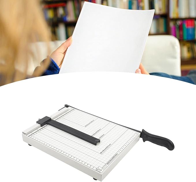 Mini Paper Trimmer, 12in Cut Length Paper Cutting Board Compact Paper Cutter for Cardstock, Photos, Scrapbooking, Office, Classroom