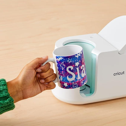 Cricut Blank Mug, Ceramic-Coated, Dishwasher & Microwave Safe, 15 Oz Sublimation Ready Mugs, Ideal for Crafts and Printing, 6 Count, White