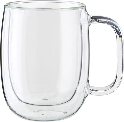 ZWILLING Sorrento Plus 8-pc Double-Wall Glass Coffee Mug Set