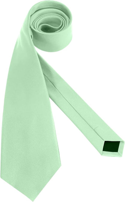 Men's Ties Solid Pure Color 3.15" (8CM) Necktie Plain Formal Business Wedding Black Ties For Men