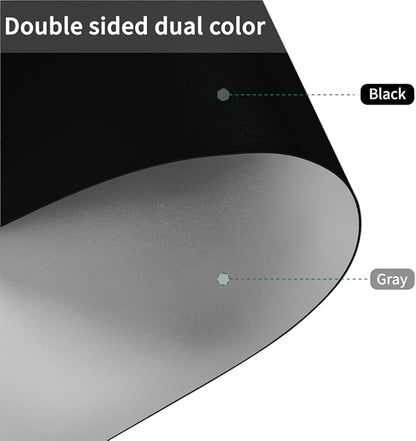 Table Protector for Dining Room Table - Can Be Used On Both Sides Waterproof and Easy to Clean Good Flatness Used for Dining Table(Black+Gray 54x54)