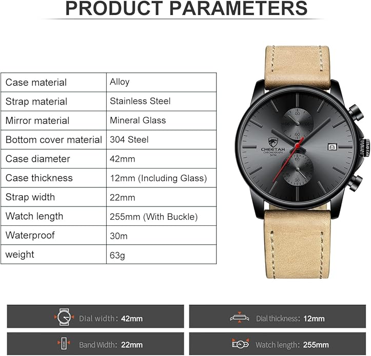 GOLDEN HOUR Mens Watch Fashion Sleek Minimalist Quartz Analog Mesh Stainless Steel Waterproof Chronograph Watches for Men with Auto Date