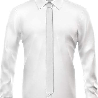 Skinny Ties Black Ties For Men and Women Solid Pure Color 1.58" (4CM) Plain Formal Slim Neckties