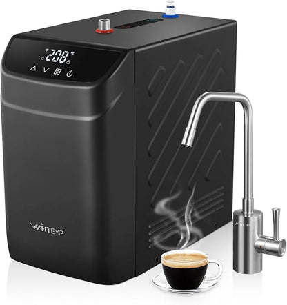 Instant Hot Water Dispenser 110V, Under-Sink Boiler with Hot Faucet, WiFi Smart Control, Digital Temp 113–208°F, Child Safety Lock, Energy Efficient, Quiet Operation, Ideal for Kitchen or Office