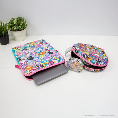 Sonix x Sanrio | Puffy Laptop Sleeve | 15-16 Inch, Quilted Pillow Puffer Laptop Carrying Case, Computer Sleeve | Hello Kitty & Friends Stickers