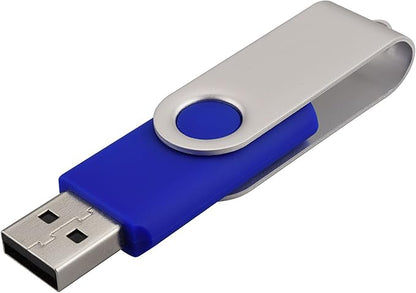100 Pack 16GB USB Flah Drives USB 2.0 Flash Drives Bulk USB Memory Sticks-Blue