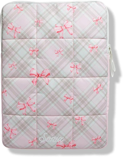 Sonix | Puffy Laptop Sleeve | 15-16 Inch, Quilted Pillow Puffer Laptop Carrying Case, Computer Sleeve | Clueless Pink