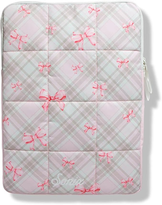 Sonix | Puffy Laptop Sleeve | 15-16 Inch, Quilted Pillow Puffer Laptop Carrying Case, Computer Sleeve | Clueless Pink
