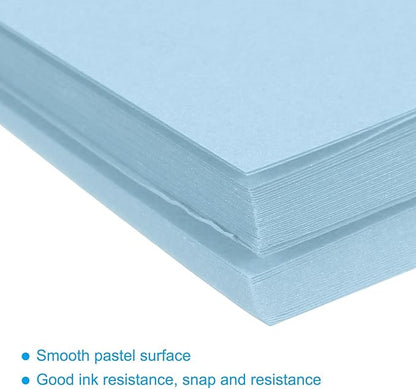 MECCANIXITY 75 Sheets A4 Colored Print Copy Paper 8.5" x 11" Origami Paper Printer Paper 80gsm for Printing, Document Copying, Art Craft, Light Blue