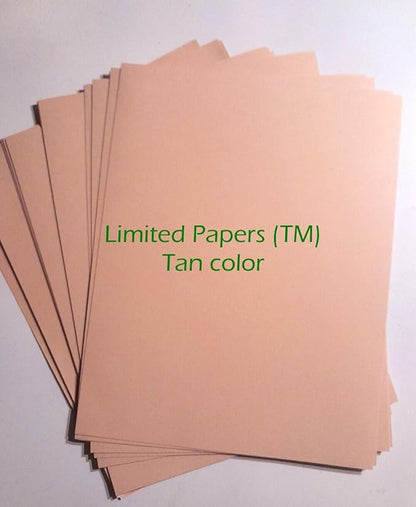 Copy And Print Paper, 8.5 x 11, 24 lb, Tan, 500 Sheets (24 pound, 8.5"x11")