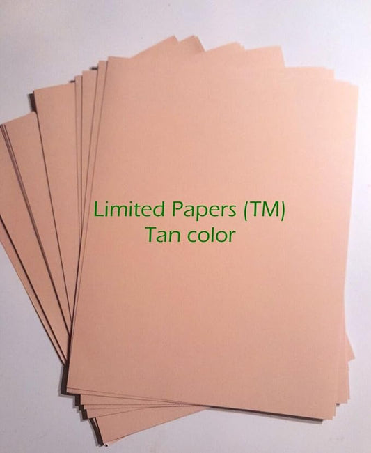 Copy And Print Paper, 8.5 x 11, 24 lb, Tan, 500 Sheets (24 pound, 8.5"x11")