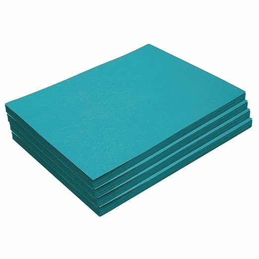 Construction Paper,Turquoise,9 inches x 12 inches,200 Sheets,Heavyweight Construction Paper,Crafts,Art,Kids Art,Painting,Coloring,Drawing,Creating,Paper,Art Project,All Purpose