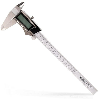 General Tools Digital Caliper 1478 - 8" Caliper Measuring Tool - Stainless Steel Ruler