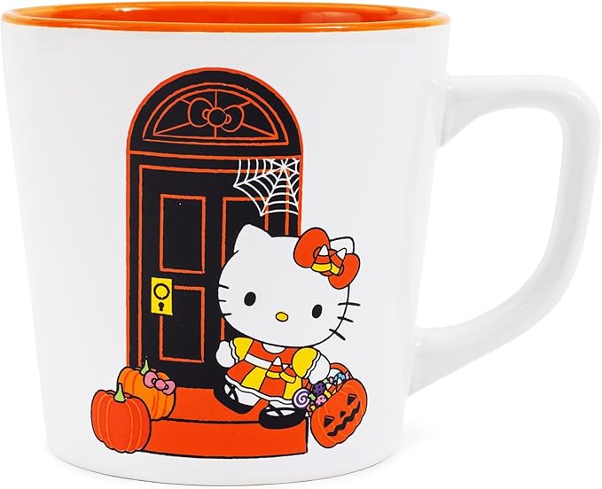 Silver Buffalo Sanrio Hello Kitty Halloween Ceramic Mug, 17.5 Ounces