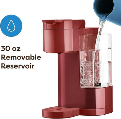 KeurigK K-Express Essentials Single-Serve KCup Pod Coffee Maker 3 Cup Sizes Fast Fresh Brew 30oz Removable Water Reservoir Travel Mug Friendly Maintenance Alert Space-Saving (Red)