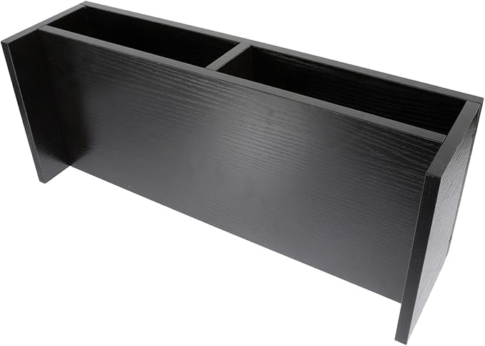 Monitor Stand Desk Organizer Laptop Riser Elevated Computer Shelf with Storage Space for Office Desktop Workspace Black Walnut