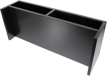 Monitor Stand Desk Organizer Laptop Riser Elevated Computer Shelf with Storage Space for Office Desktop Workspace Black Walnut