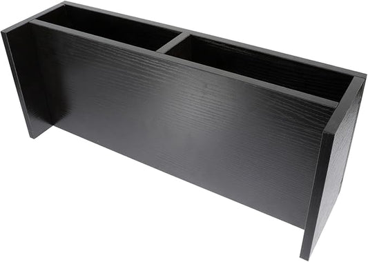 Monitor Stand Desk Organizer Laptop Riser Elevated Computer Shelf with Storage Space for Office Desktop Workspace Black Walnut