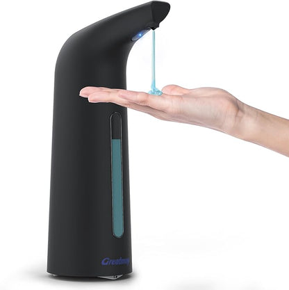 Convenient Automatic Soap Dispenser,4 Adjustable Levels Touchless Hand Sanitizer Pump with Infrared Sensor, 400 ml Countertop Electric Soap Dispenser for Bathroom,Kitchen