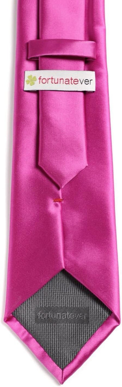 Mens Solid Satin Mens Tie With Hanky,Handmade Neckties For Men
